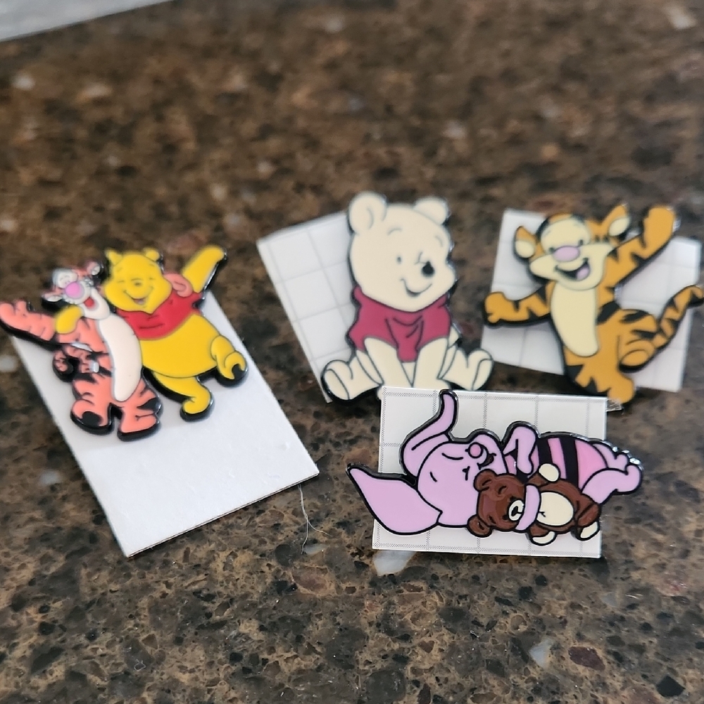 Winnie the Pooh Character Pins Set